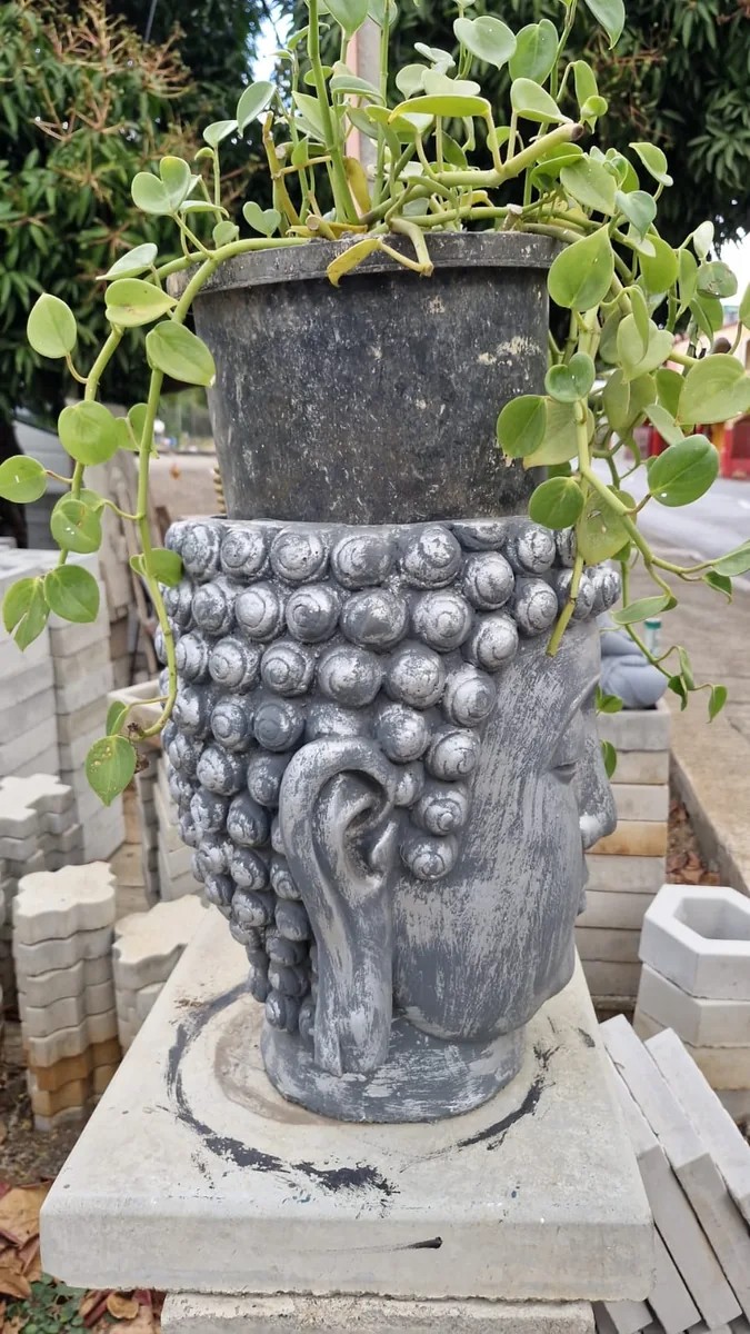 Buddha Head Flower Pot Model 1 photo 2