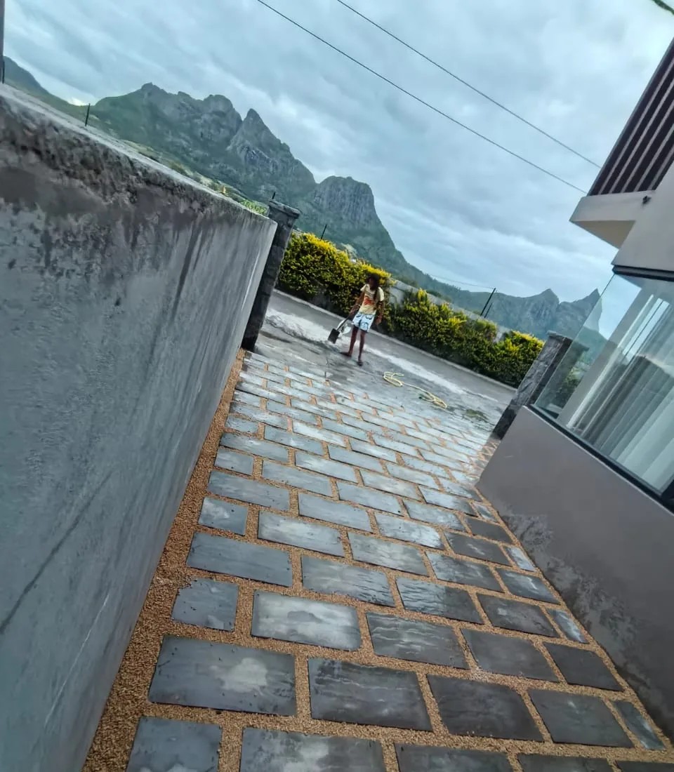 Decorative slab installation